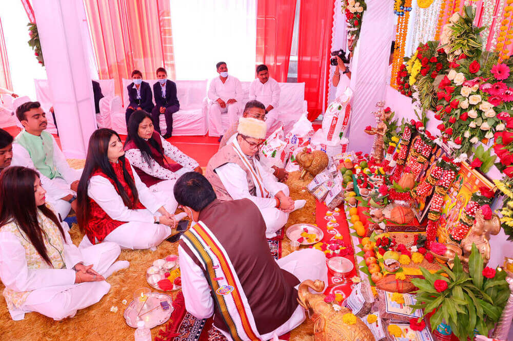 Puja ceremony of Tirumalaa Agro products